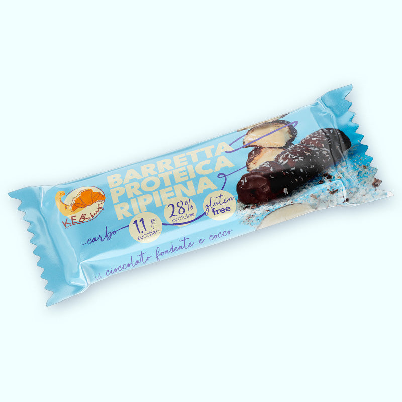 BARRETTA PROTEICA AL CIOCCOLATO FONDENTE e COCCO