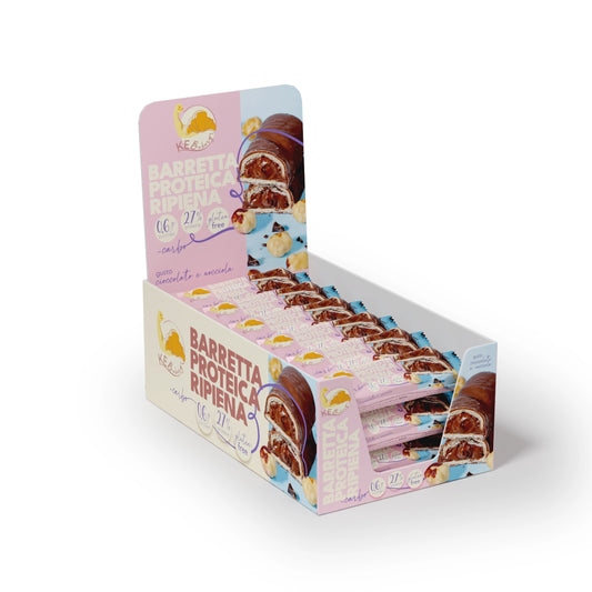 SHOWBOX 24 pezzi BARRETTA PROTEICA al CIOCCOLATO e  NOCCIOLA